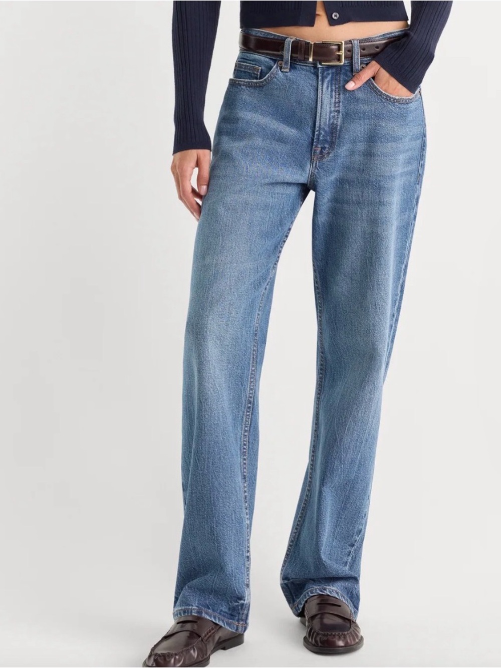 Good American 90’s Relaxed Fit Straight Leg Jeans 4 / 27 NWT